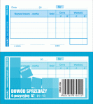 Druk 054 Dowód sprzedaży 4-pozycyjny [1+1] A7