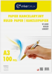 Papier kancelaryjny A3 linia - 100 arkuszy