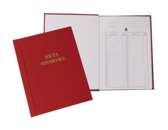 teczka do akt a4 oklejana twarda okładka czerwona aksa.PNG