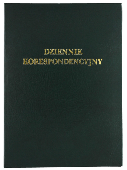 książka korespondencyjna a4 zielona twarda oprawa barbara aksa.PNG