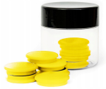 Magnesy do tablic 30mm - żółte (10 sztuk)