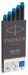 Naboje długie PARKER QUINK do pióra wiecznego - jasno niebieskie (5 sztuk)