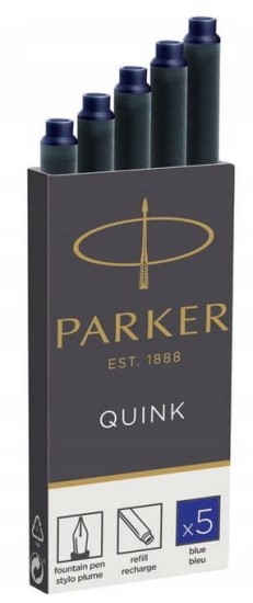 naboje do pióra parker niebieskie aksa.JPG