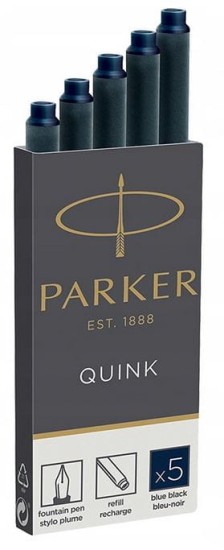 naboje do pióra parker czarno granatowy blue black aksa.JPG