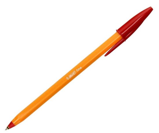 długopis bic fine organge czerwony aksa.JPG