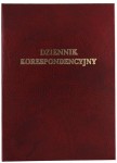 DZIENNIK KORESPONDECYJNY 96 K TWARDA OPRAWA BORDOWY.JPG