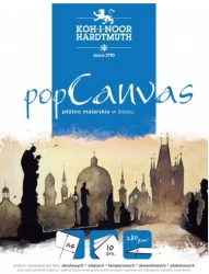 Płótno malarskie w bloku KOH-I-NOOR popCanvas A4 280g 10 arkuszy