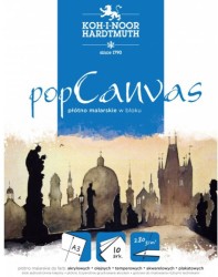 Płótno malarskie w bloku KOH-I-NOOR popCanvas A3 280g 10 arkuszy