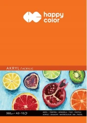 Blok do akrylu Happy Color A3 360g 10 arkuszy