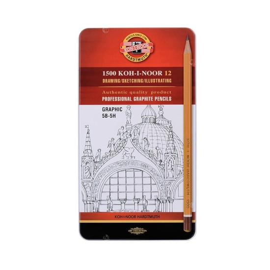komplet ołówków koh i noor serii 1500 GRAPHIC 5b-5h.jpg