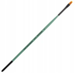 Pędzel syntetyczny płaski Renesans, krótka rączka - seria 1006F rozmiar 0