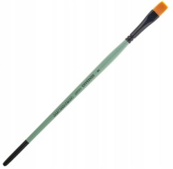 Pędzel syntetyczny płaski Renesans, krótka rączka - seria 1006F rozmiar 6