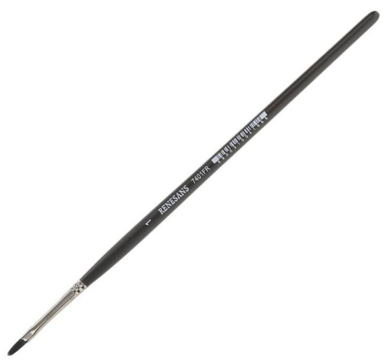 pędzel renesans syntetyczny koci język imitacja szarej wiewiórki 7401FR rozmiar 1.jpg