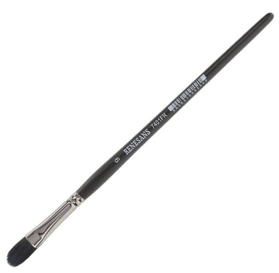 pędzel renesans syntetyczny koci język imitacja szarej wiewiórki 7401FR rozmiar 9.JPG