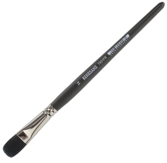 pędzel renesans syntetyczny koci język imitacja szarej wiewiórki 7401FR rozmiar 14.JPG