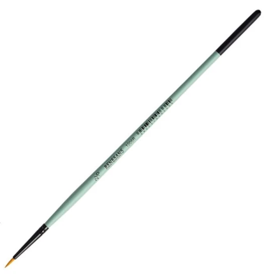 pędzel renesans syntetyczny okrągły 1006R czerwony toray złoty 0_2.JPG