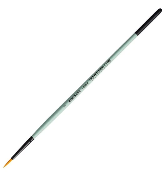 pędzel renesans syntetyczny okrągły 1006R czerwony toray złoty 1.JPG