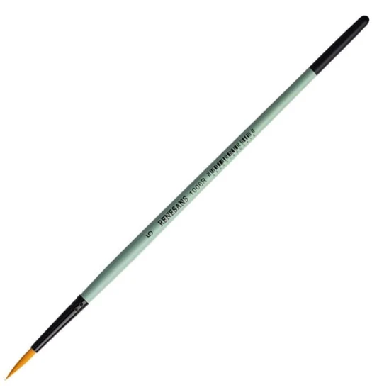 pędzel renesans syntetyczny okrągły 1006R czerwony toray złoty 5.JPG