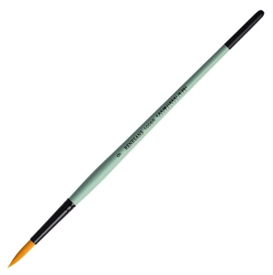 pędzel renesans syntetyczny okrągły 1006R czerwony toray złoty 9.JPG