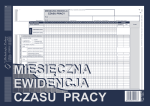 Druk 526-1 Miesięczna ewidencja czasu pracy A4