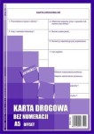 Druk 759 Karta drogowa bez numeracji A5