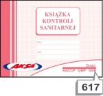 Druk 617 Książka kontroli sanitarnej A5