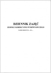 MEN-VII/2 Dziennik zajęć zespołu korekcyjno-wyrównawczego