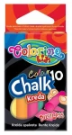 Kreda szkolna kolorowa niepyląca okrągła Colorino Kids - 10 sztuk