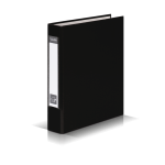 Segregator VauPe A5 40mm 2 ringowy - CZARNY