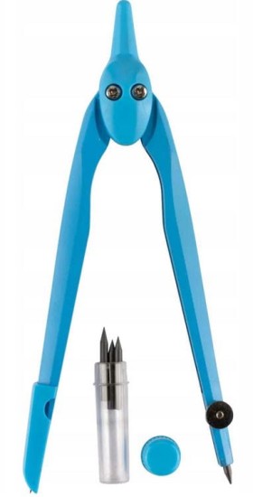 cyrkiel strigo metalowy z plastikowym opakowaniu niebieski.JPG