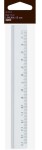 Linijka plastikowa bezbarwna Grand - 15 cm