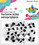 Ruchome oczka Craft-Fun Series samoprzylepne 10mm - 100 sztuk