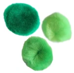 pompony akrylowe średnica 25 mm 30 sztuk zielone f.JPG