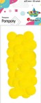 Pompony poliestrowe Craft-Fun Series ∅25mm 30 sztuk - żółte