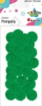 pompony poliestrowe średnica 25mm 30 sztuk zielone.JPG