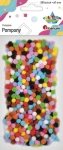 Pompony poliestrowe Craft-Fun Series ∅7mm 380 sztuk - mix kolorów