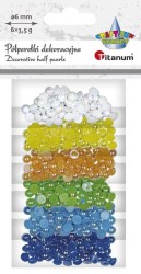 Półperełki samoprzylepne Craft-Fun Series ∅6mm - 6 x 3,5g - mix kolorów