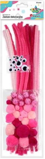 zestaw dekoracyjny titanum tonacja różowa.JPG