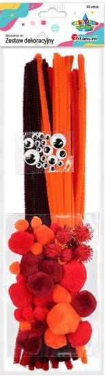 zestaw dekoracyjny titanum tonacja pomarańczowa.JPG