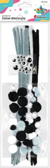 zestaw dekoracyjny titanum tonacja szara.JPG