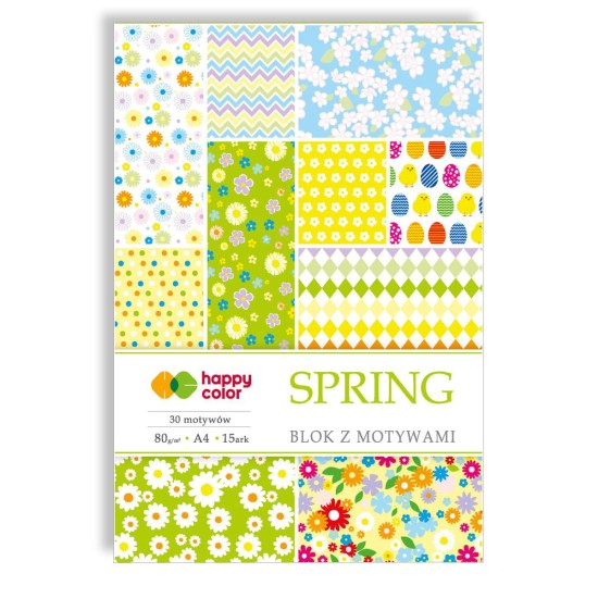 blok kreatywny z motywami spring wiosna a4 80g 15 arkuszy 30 motywów.jpg