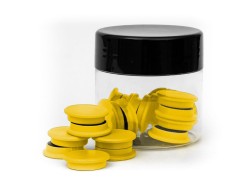Magnesy do tablic 20mm - żółte (20 sztuk)