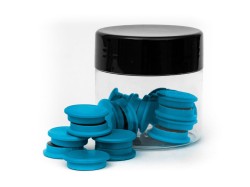 Magnesy do tablic 20mm - niebieskie (20 sztuk)