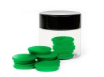 Magnesy do tablic 30mm - zielone (10 sztuk)