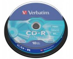 Płyta CD-R Verbatim 700MB 52x 80 minut - 10 sztuk