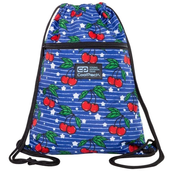 worek szkolny na obuwie strój gimnastyczny wycieczkę coolpack wiśnie.jpg