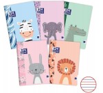 Zeszyt A5 Oxford Kids 16-kartkowy w wąskie kolorowe linie