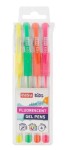 Długopis żelowy Easy Fluo Pens - 4 neonowe kolory