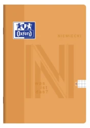 Zeszyt przedmiotowy A5 Oxford 60-kartkowy w kratkę - język niemiecki