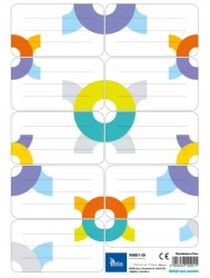 Naklejki na zeszyty / książki Tetis Koła 42 x 76 mm - 9 sztuk